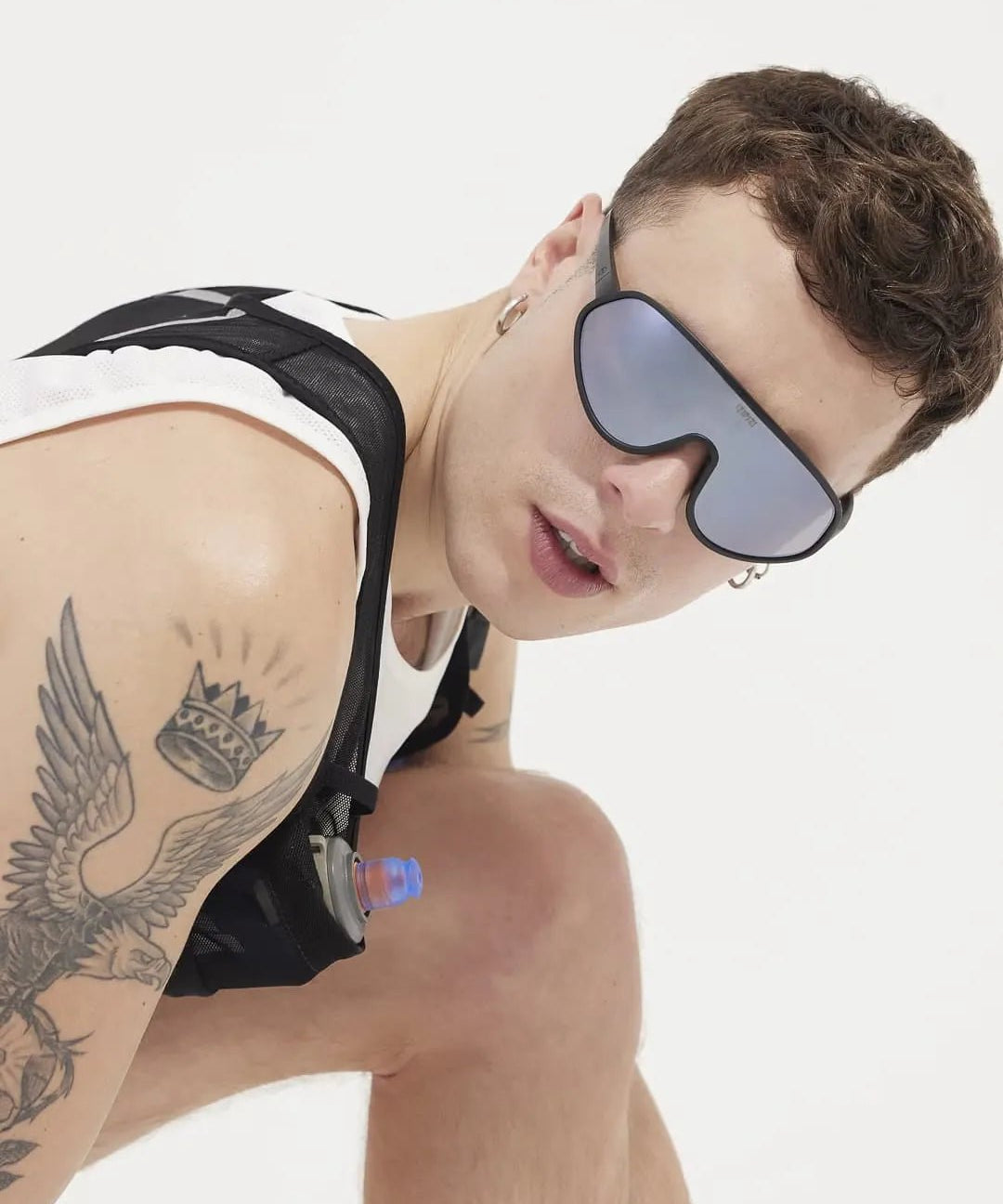 IZIPIZI - SPEED Fahrradbrille • Black All Weather - ROSA ECK