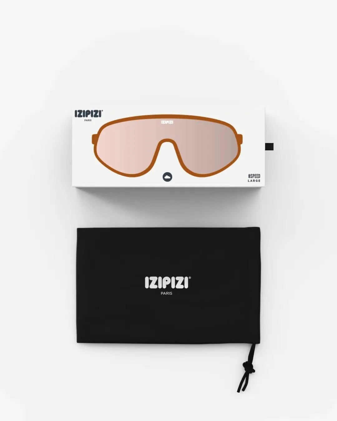 IZIPIZI - SPEED Fahrradbrille • Hazel Low Light - ROSA ECK