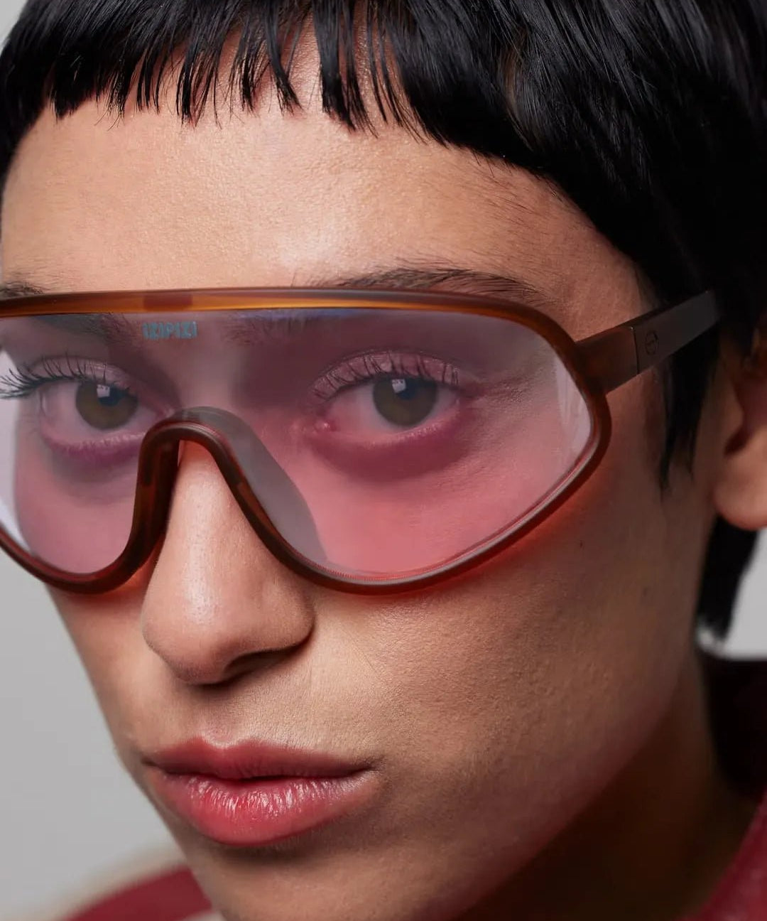 IZIPIZI - SPEED Fahrradbrille • Hazel Low Light - ROSA ECK