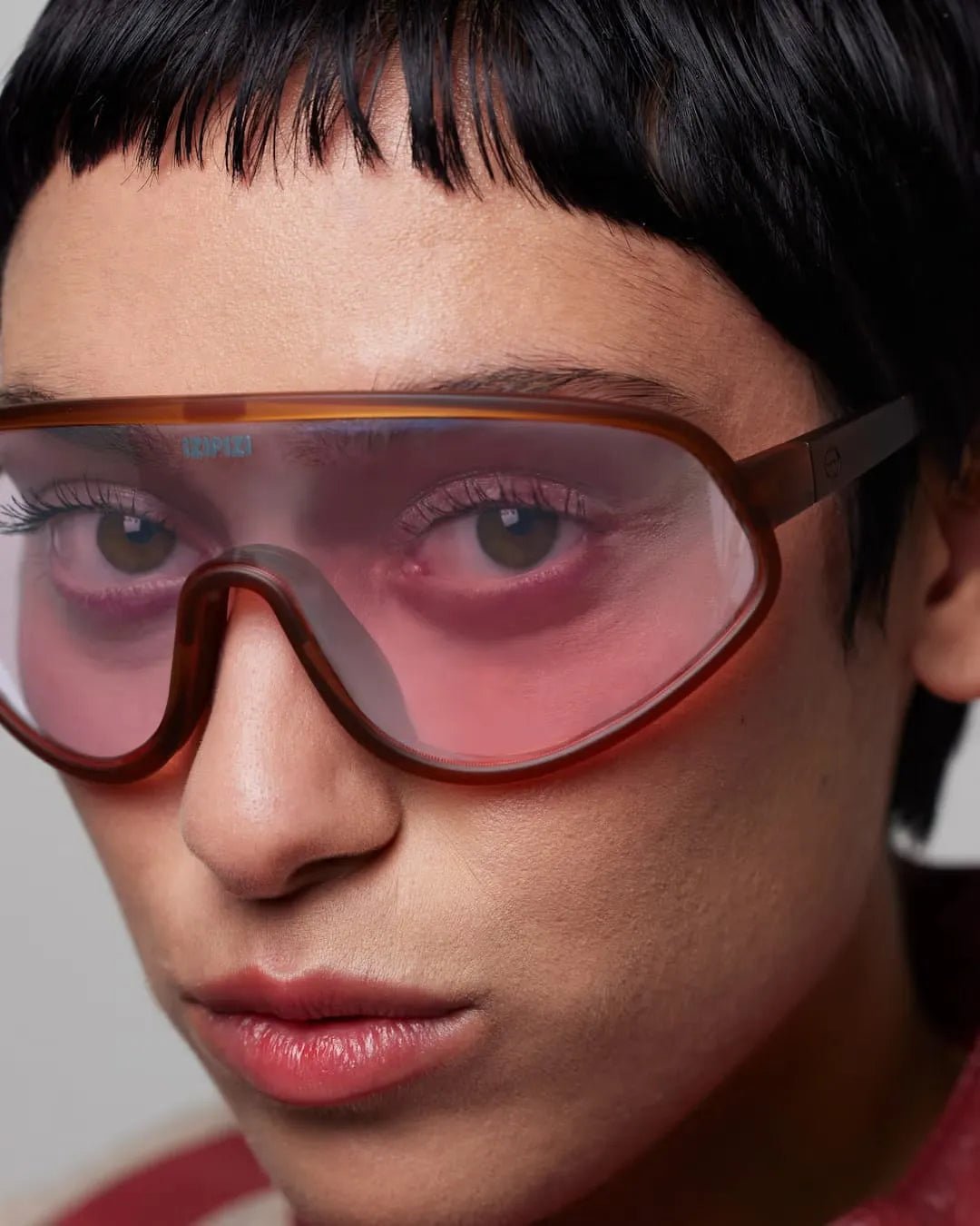 IZIPIZI - SPEED Fahrradbrille • Hazel Low Light - ROSA ECK