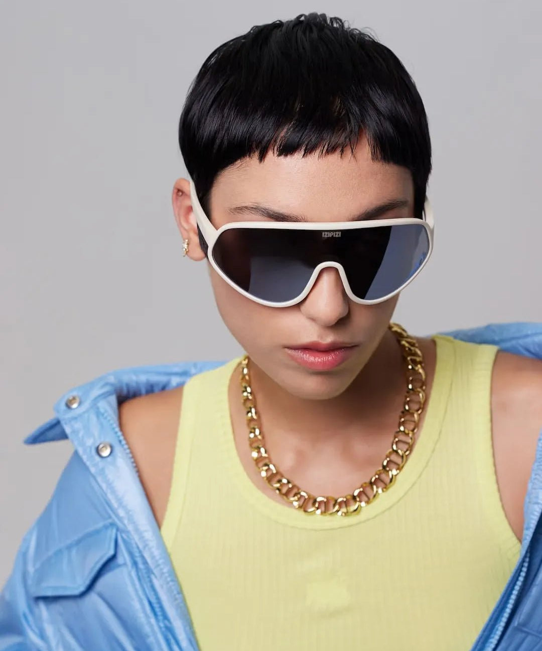 IZIPIZI - SPEED Fahrradbrille • Sand All Weather - ROSA ECK