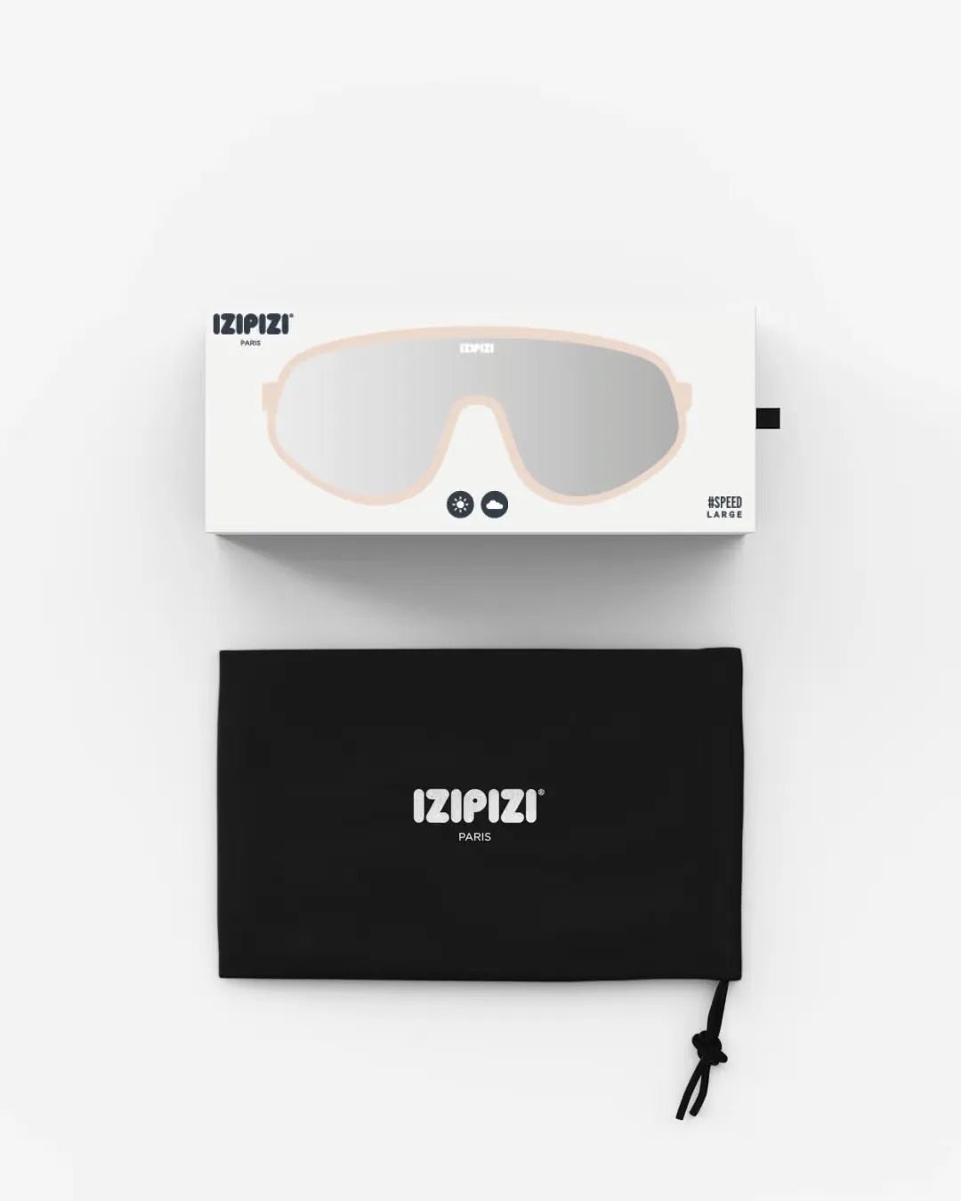 IZIPIZI - SPEED Fahrradbrille • Sand All Weather - ROSA ECK