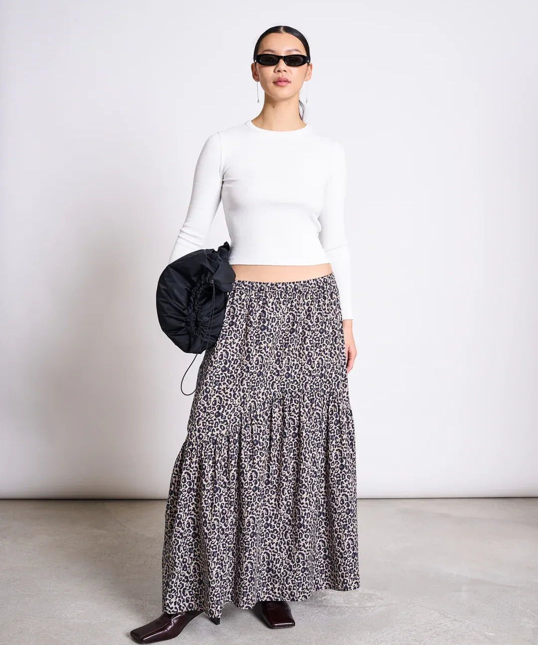 JAN ‘N JUNE - ALCA Stufen - Maxirock • Leo Print - ROSA ECK Concept Store