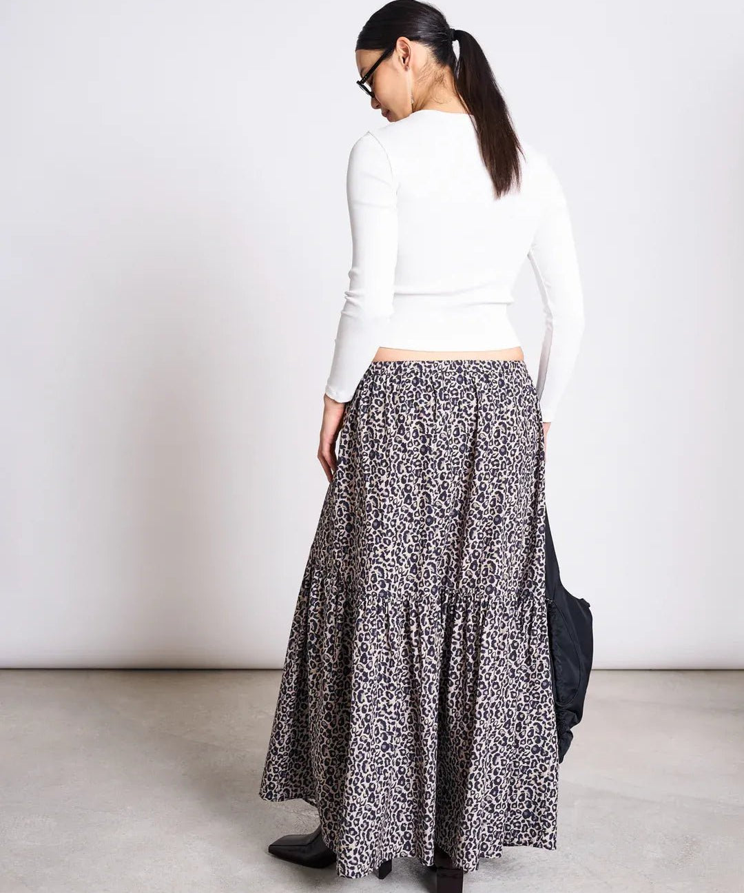 JAN ‘N JUNE - ALCA Stufen - Maxirock • Leo Print - ROSA ECK Concept Store