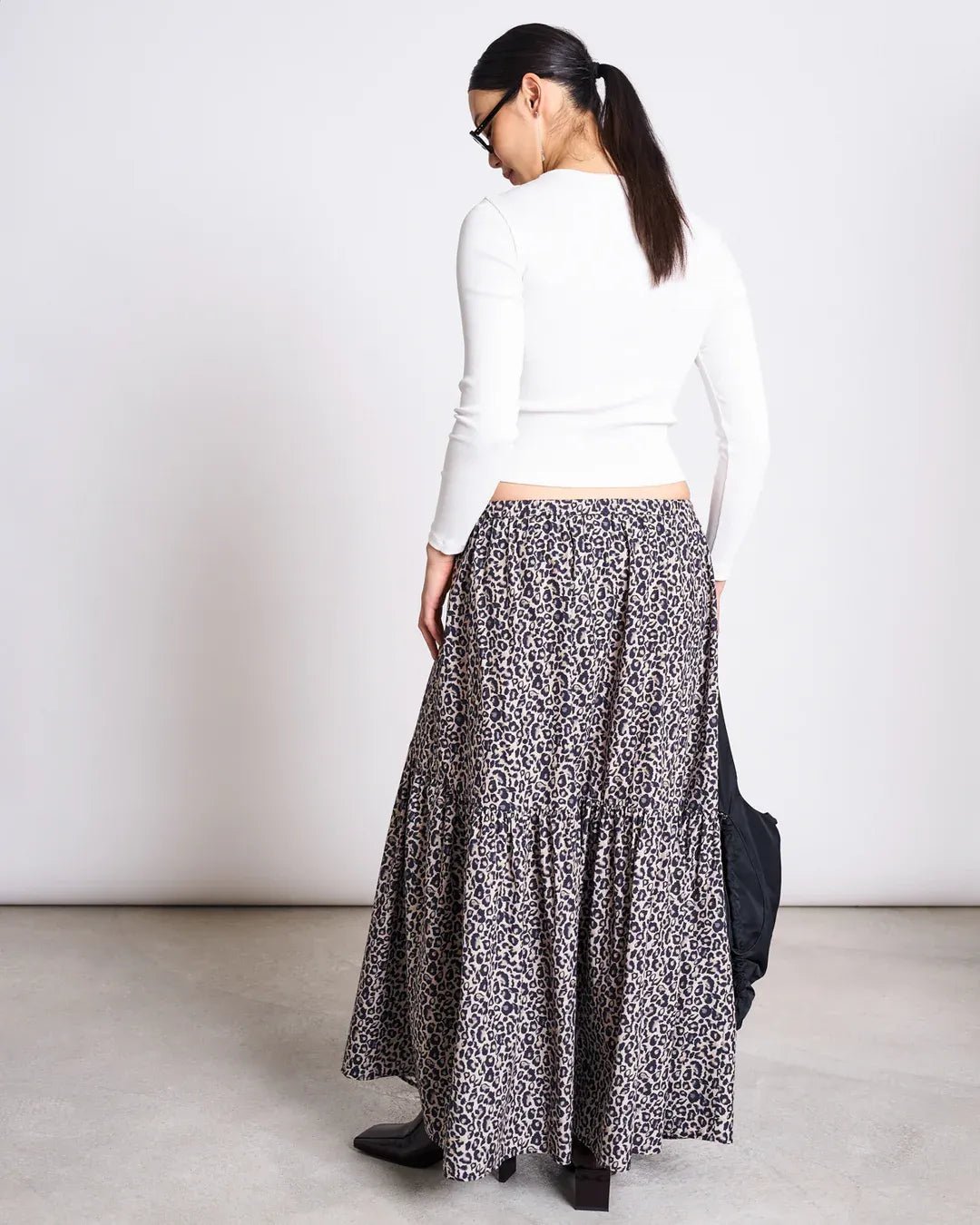 JAN ‘N JUNE - ALCA Stufen - Maxirock • Leo Print - ROSA ECK Concept Store