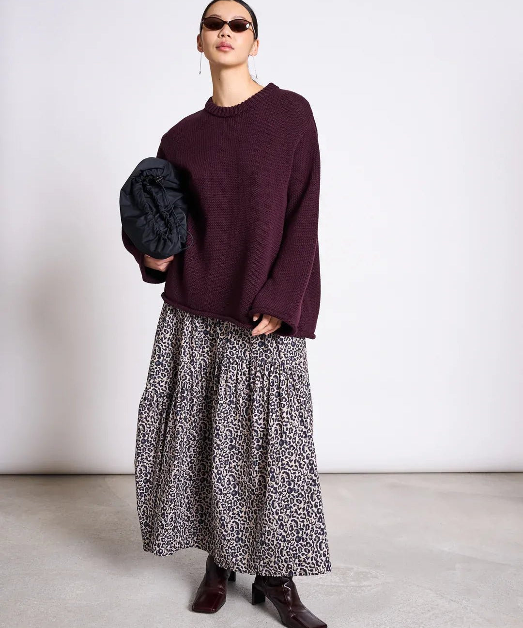 JAN ‘N JUNE - ALCA Stufen - Maxirock • Leo Print - ROSA ECK Concept Store