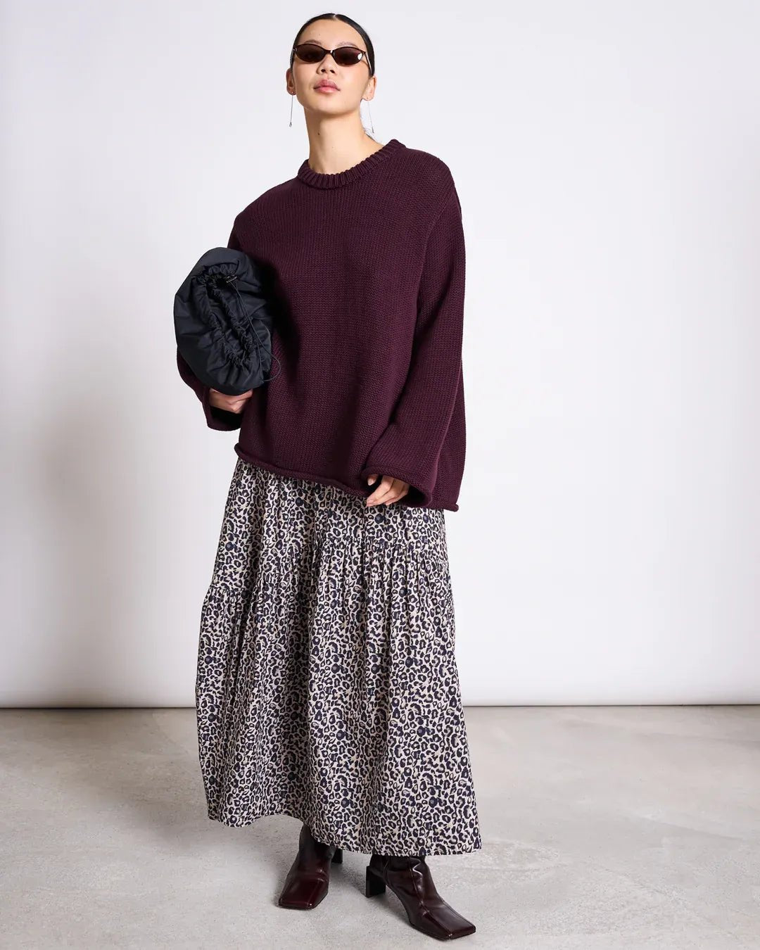 JAN ‘N JUNE - ALCA Stufen - Maxirock • Leo Print - ROSA ECK Concept Store