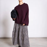 JAN ‘N JUNE - ALCA Stufen - Maxirock • Leo Print - ROSA ECK Concept Store