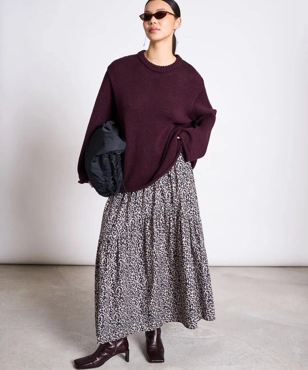 JAN ‘N JUNE - ALCA Stufen - Maxirock • Leo Print - ROSA ECK Concept Store