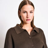 JAN 'N JUNE - ANJO Strickjacke • Mud - ROSA ECK