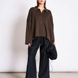 JAN 'N JUNE - ANJO Strickjacke • Mud - ROSA ECK