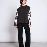 JAN 'N JUNE - CAMIA Oversized-Longsleeve • Cow Print - ROSA ECK