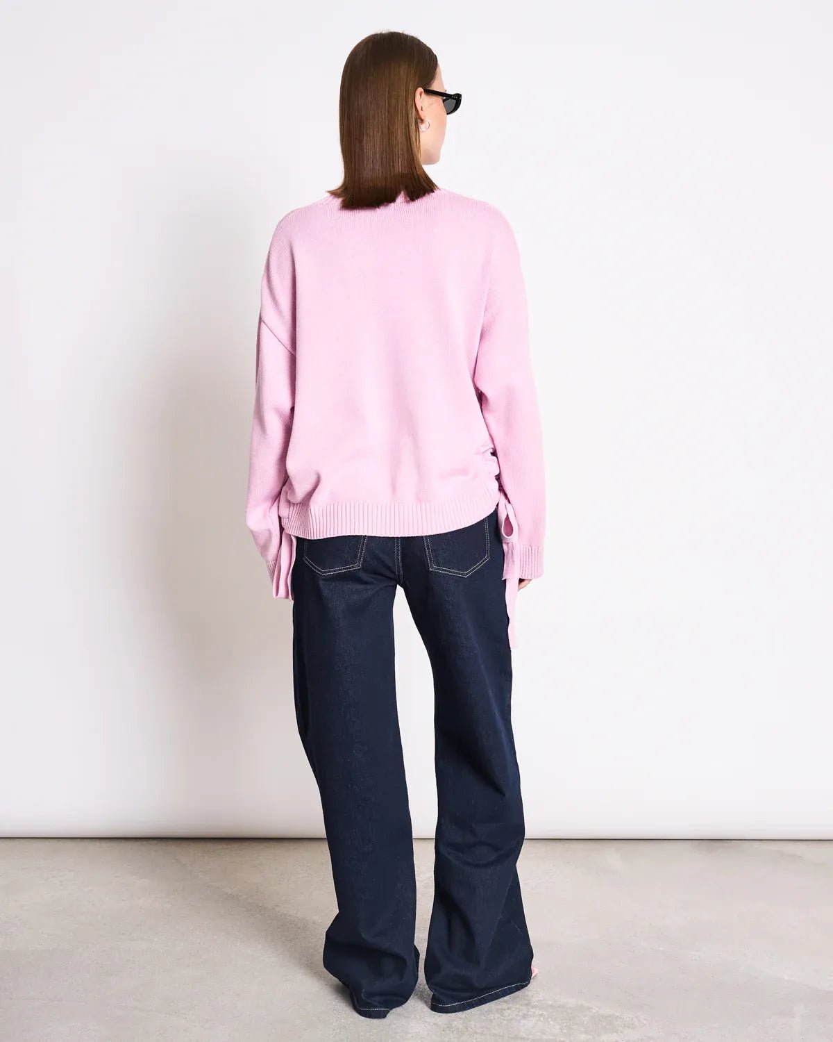 JAN ’N JUNE - CAPER Tie Sweater • Light Orchid - ROSA ECK