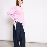 JAN ’N JUNE - CAPER Tie Sweater • Light Orchid - ROSA ECK