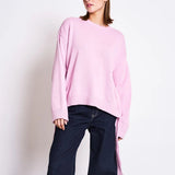 JAN ’N JUNE - CAPER Tie Sweater • Light Orchid - ROSA ECK