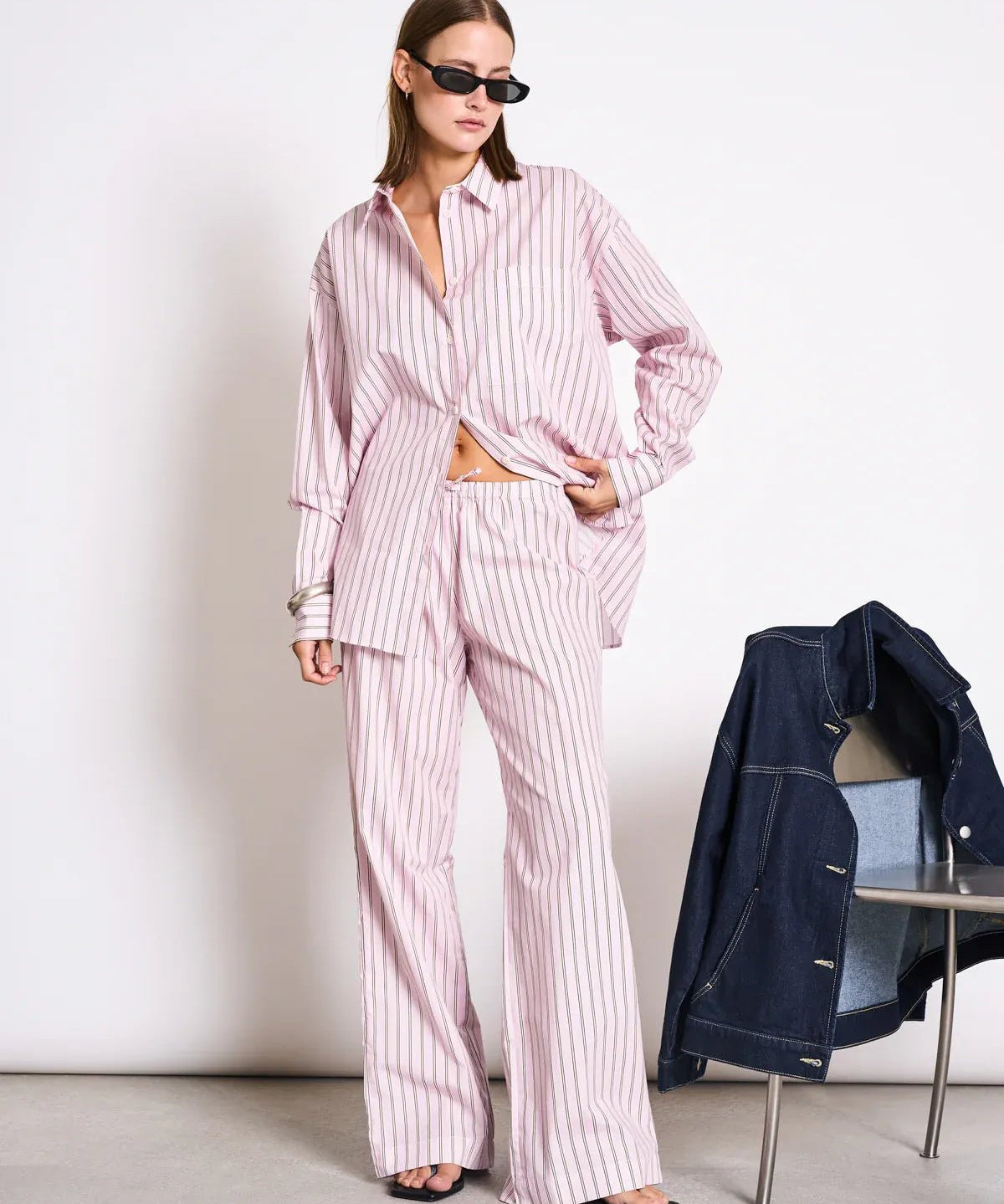 JAN 'N JUNE - CETOS Hose • Light Orchid Striped - ROSA ECK