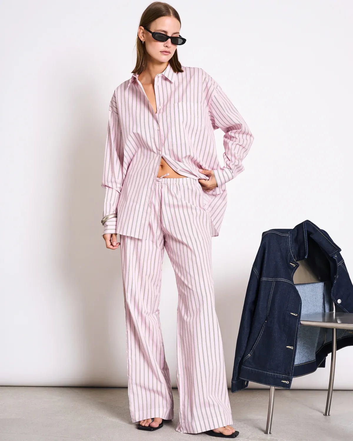 JAN 'N JUNE - CETOS Hose • Light Orchid Striped - ROSA ECK