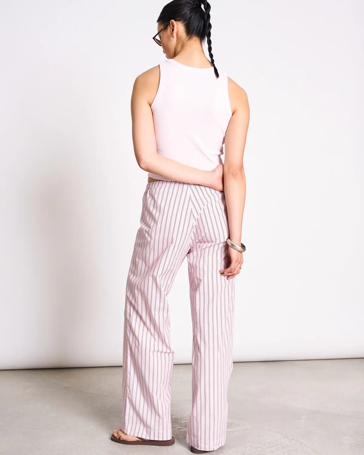 JAN 'N JUNE - CETOS Hose • Light Orchid Striped - ROSA ECK