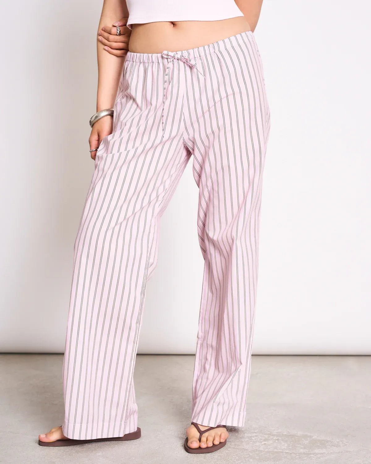 JAN 'N JUNE - CETOS Hose • Light Orchid Striped - ROSA ECK