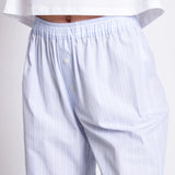 JAN ‘N JUNE - COTTON PANTS SOBY BLUE WHITE STRIPED GOTS - Hose - ROSA ECK