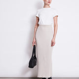 JAN ’N JUNE - EBBA Midi - Strickrock • Ivory - ROSA ECK