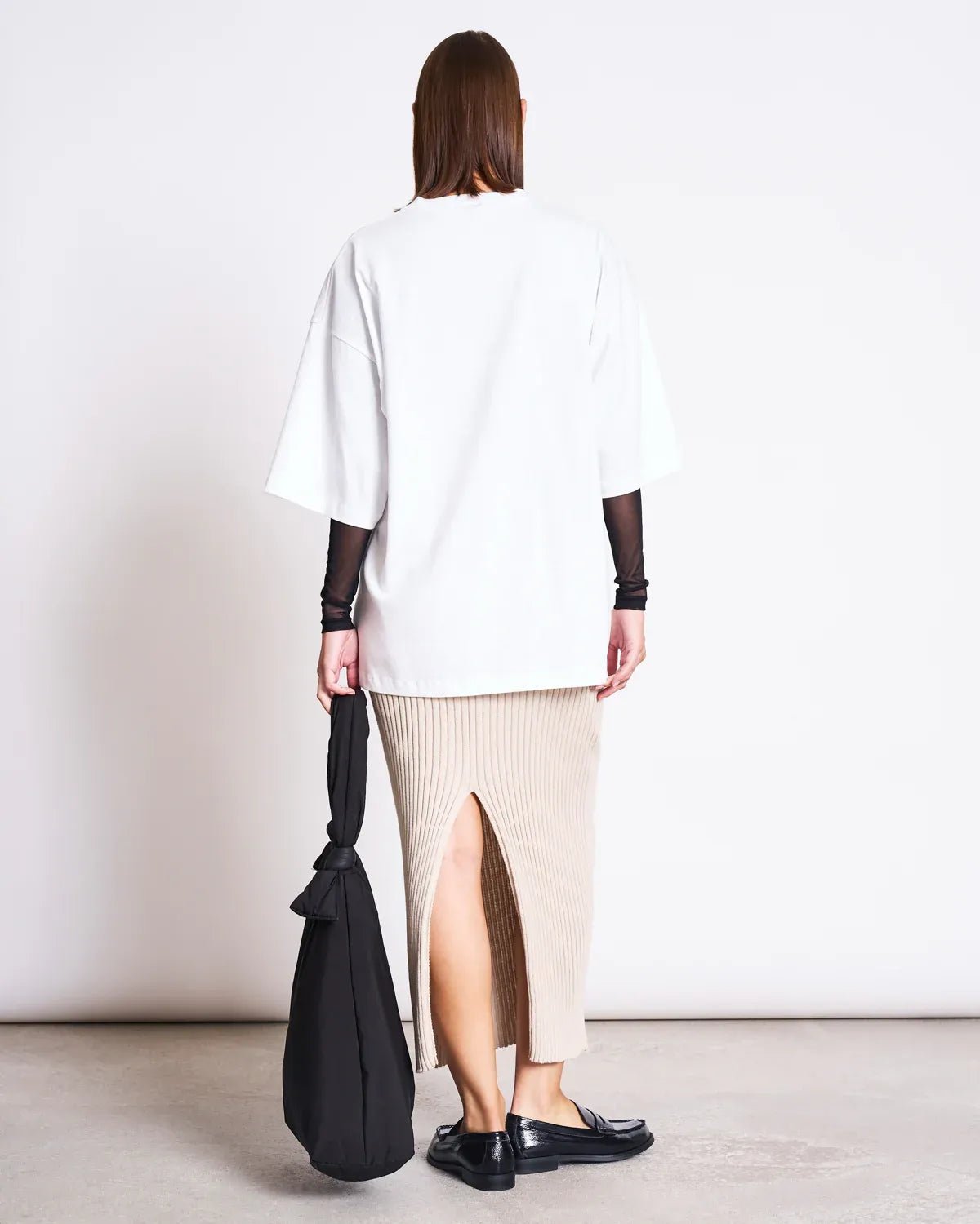 JAN ’N JUNE - EBBA Midi - Strickrock • Ivory - ROSA ECK