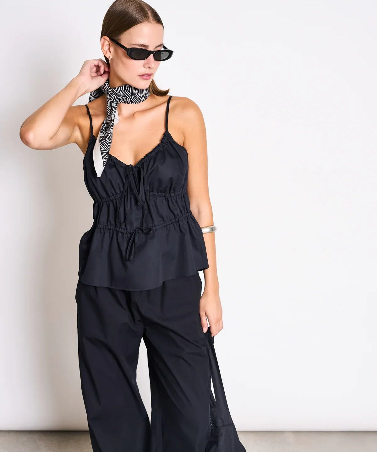 JAN 'N JUNE - EBUR Spaghettiträger - Top • Black - ROSA ECK