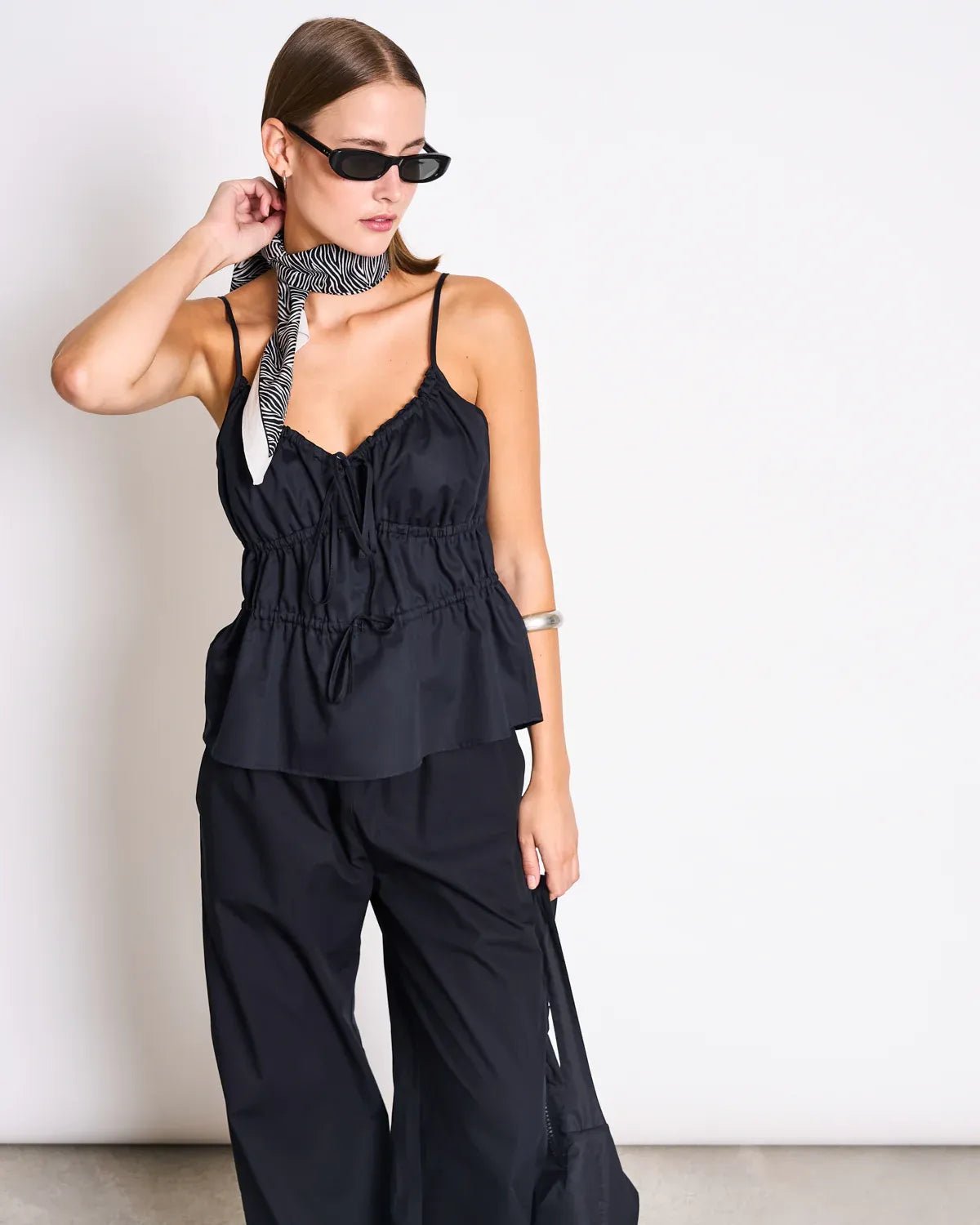 JAN 'N JUNE - EBUR Spaghettiträger - Top • Black - ROSA ECK