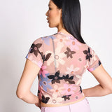 JAN 'N JUNE - EVIE Mesh - T-Shirt • Wild Bloom - ROSA ECK