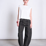 JAN 'N JUNE - FAYA Barrel Jeans • Dark Leo Print - ROSA ECK