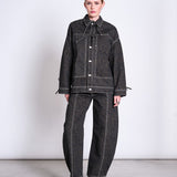 JAN 'N JUNE - FAYA Barrel Jeans • Dark Leo Print - ROSA ECK
