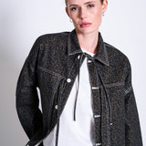 JAN 'N JUNE - FINA Jeansjacke • Dark Leo Print - ROSA ECK