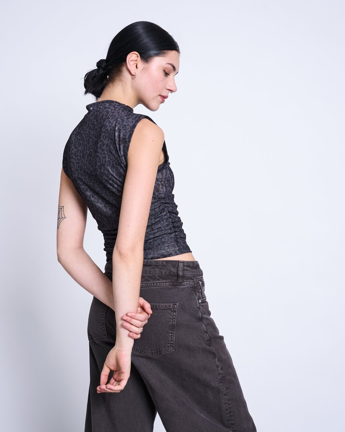JAN 'N JUNE - LAGUNA Mesh-Top • Dark Leo Print - ROSA ECK