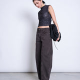 JAN 'N JUNE - LAGUNA Mesh-Top • Dark Leo Print - ROSA ECK