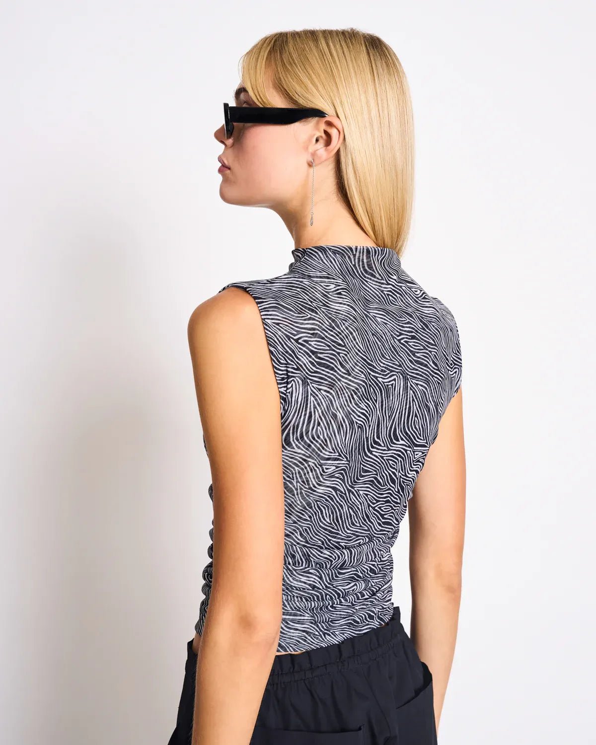 JAN 'N JUNE - LAGUNA Mesh - Top • Zebra Print - ROSA ECK
