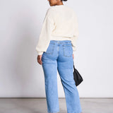 JAN 'N JUNE - LENA Grobstrickjacke • Offwhite - ROSA ECK