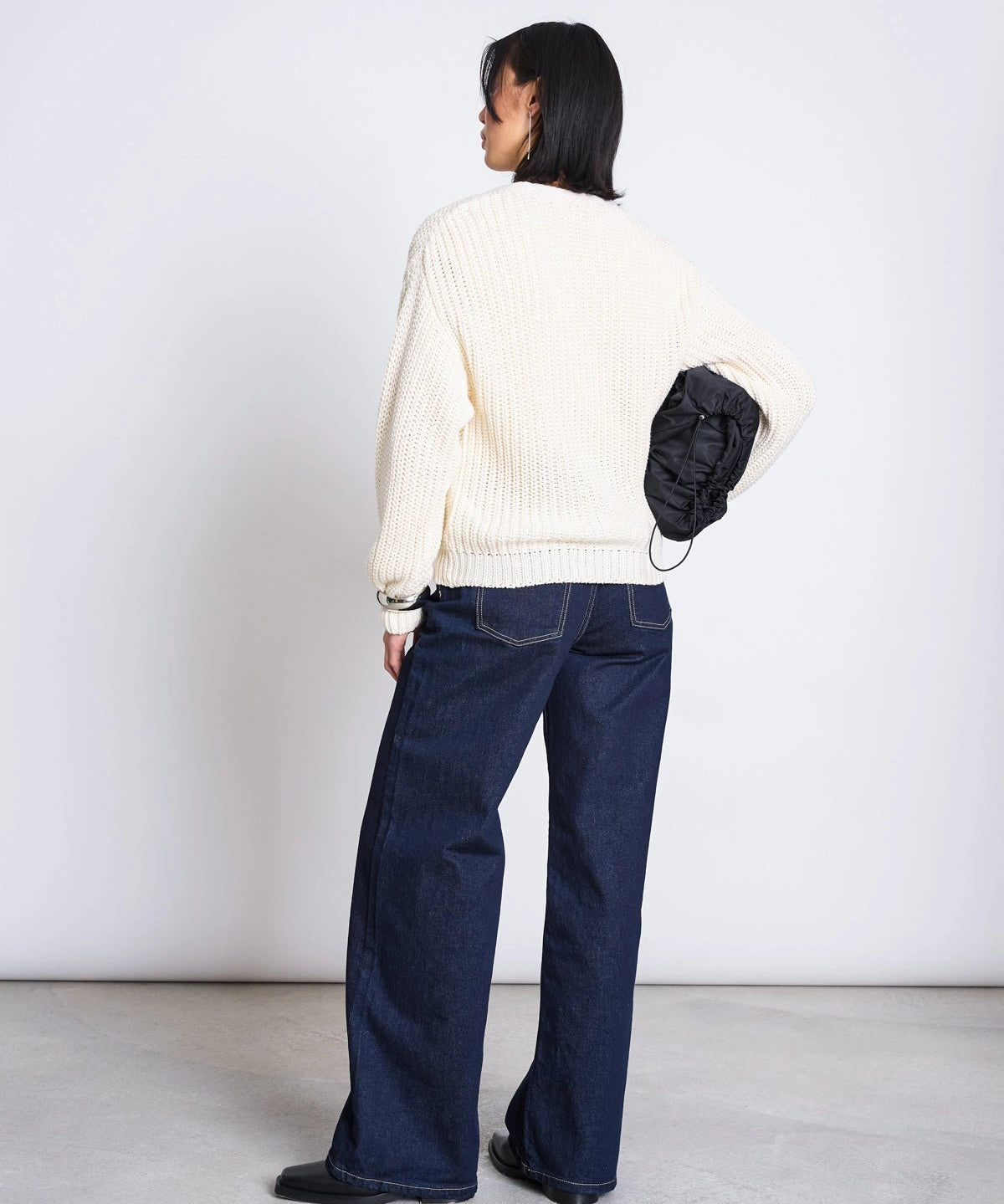 JAN 'N JUNE - LENA Grobstrickjacke • Offwhite - ROSA ECK