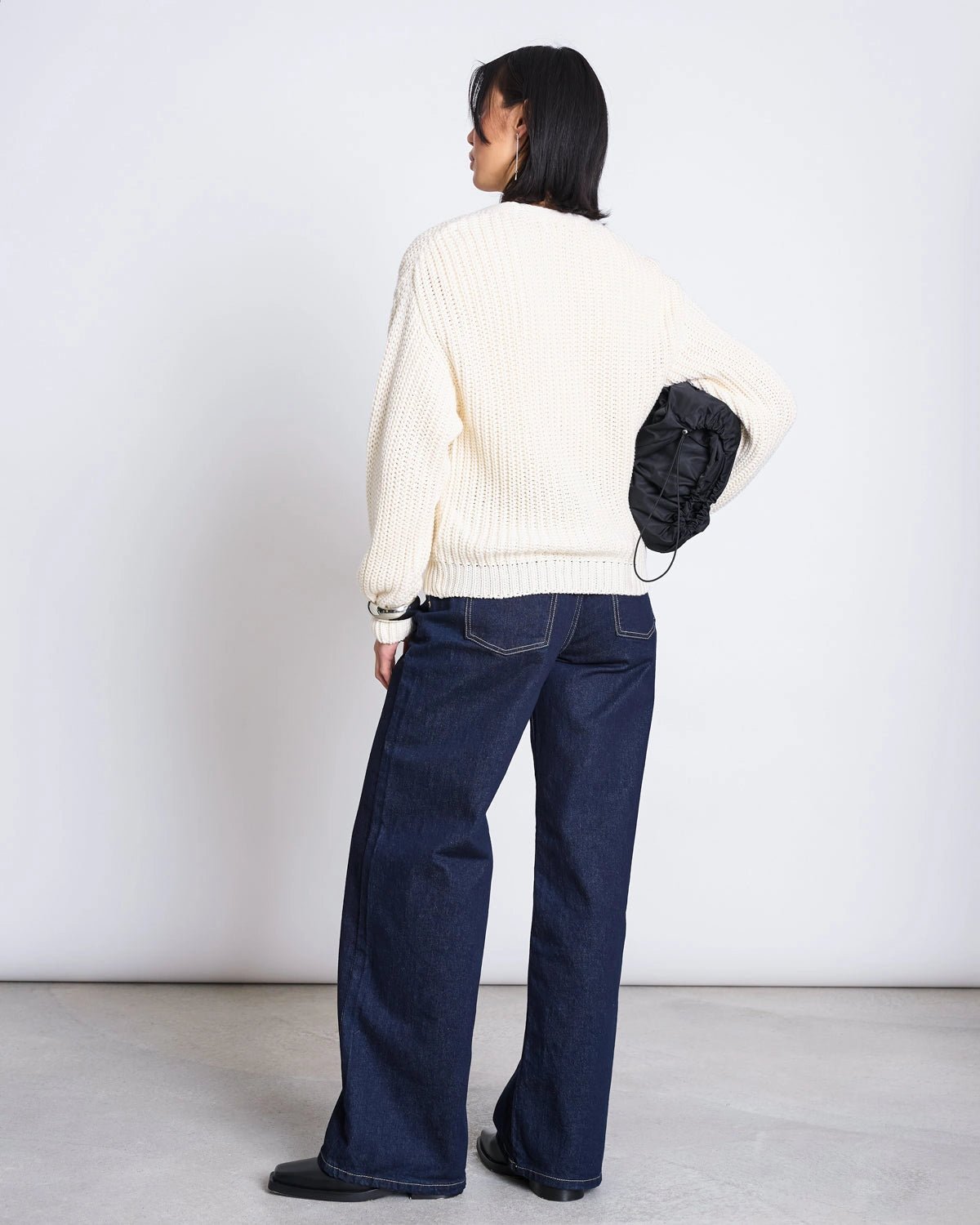 JAN 'N JUNE - LENA Grobstrickjacke • Offwhite - ROSA ECK