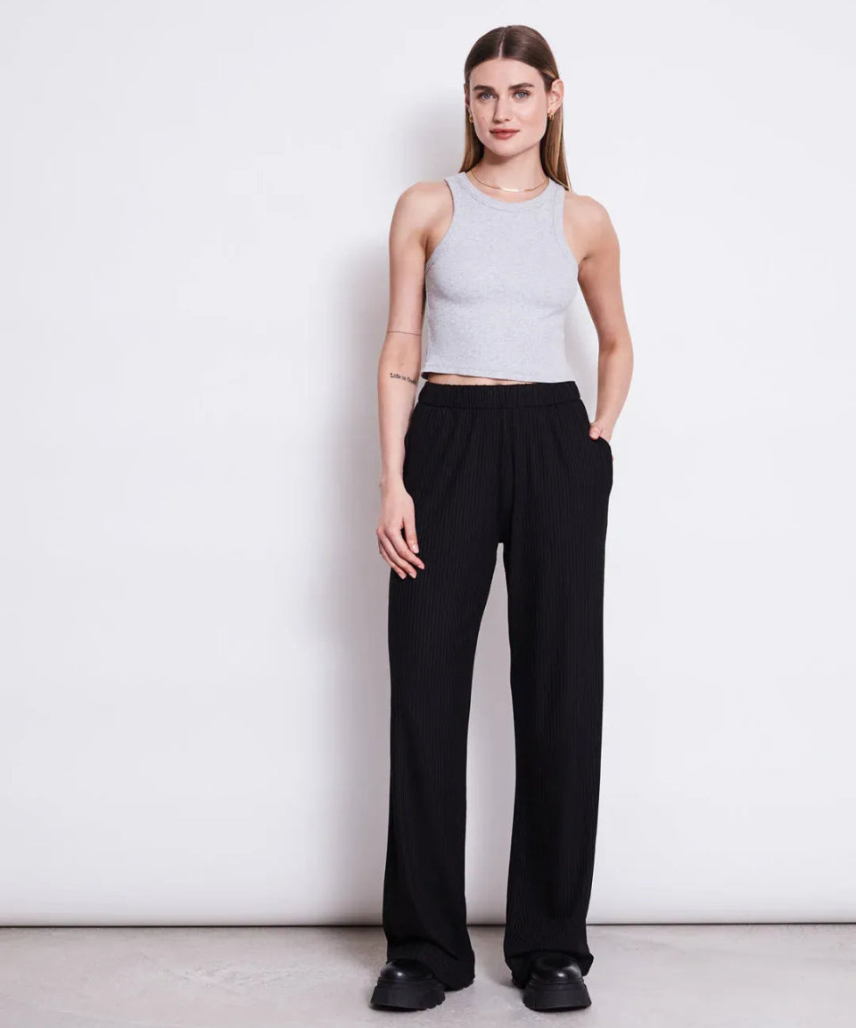 JAN ‘N JUNE - LYOCELL RIB PANTS SMILLA BLACK Hose - Hose - ROSA ECK Concept Store