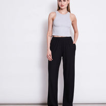 JAN ‘N JUNE - LYOCELL RIB PANTS SMILLA BLACK Hose - Hose - ROSA ECK Concept Store