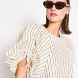 JAN 'N JUNE - MALUS Minikleid • Buttermilk Striped - ROSA ECK