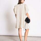 JAN 'N JUNE - MALUS Minikleid • Buttermilk Striped - ROSA ECK