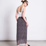 JAN ‘N JUNE - MESH MAXI SKIRT SMUK LEO PRINT - Rock - ROSA ECK