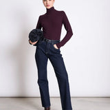 JAN ‘N JUNE - MIO Rollkragenpullover (Ripp) • Cherry Lacquer - ROSA ECK Concept Store