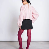 JAN 'N JUNE - NIBS Puffärmel-Bluse • Pale Pink Striped - ROSA ECK
