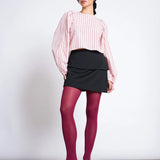 JAN 'N JUNE - NIBS Puffärmel-Bluse • Pale Pink Striped - ROSA ECK