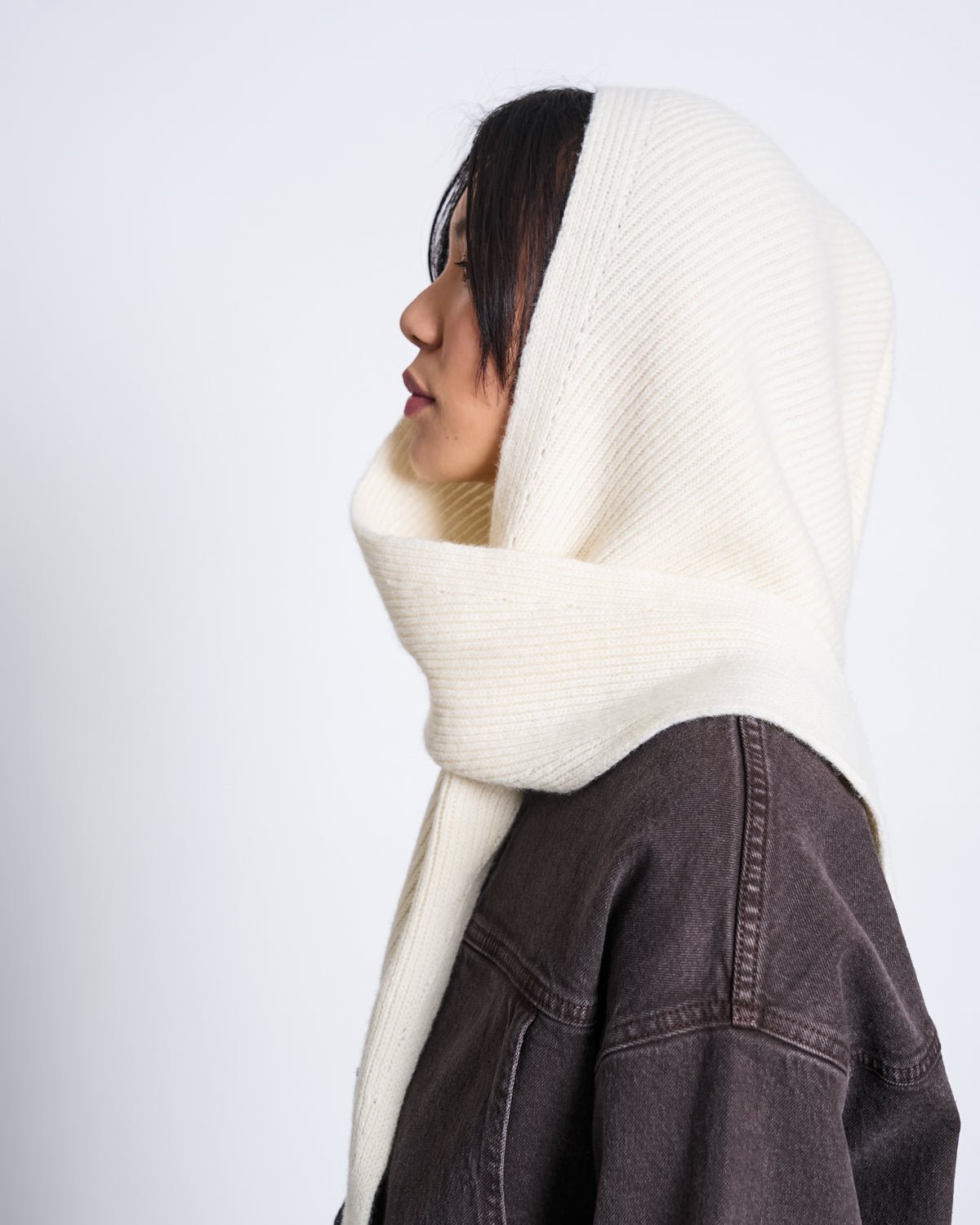 JAN 'N JUNE - NIRA Kapuzenschal • Offwhite - ROSA ECK