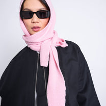 JAN 'N JUNE - NIRA Kapuzenschal • Pale Pink - ROSA ECK