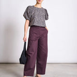 JAN ‘N JUNE - OLMOS Kurze Bluse aus Bio - Baumwolle • Leo Print - ROSA ECK Concept Store