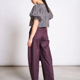 JAN ‘N JUNE - OLMOS Kurze Bluse aus Bio - Baumwolle • Leo Print - ROSA ECK Concept Store